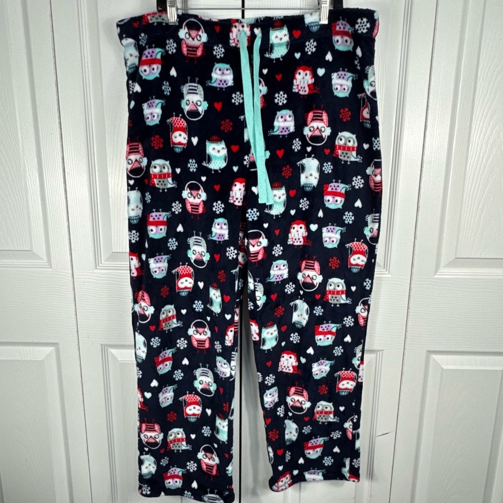 Secret Treasures Women's Fleece Pajama Pants Winter Owls Size 18W-20W
